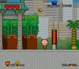 Super Bonk (USA) In game screenshot